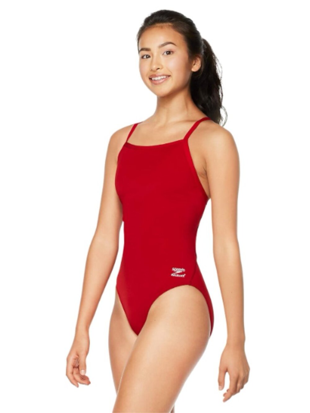 NEW WITH TAGS Speedo Women's One Piece Endurance+ Flyback Solid Swimsuit, 30